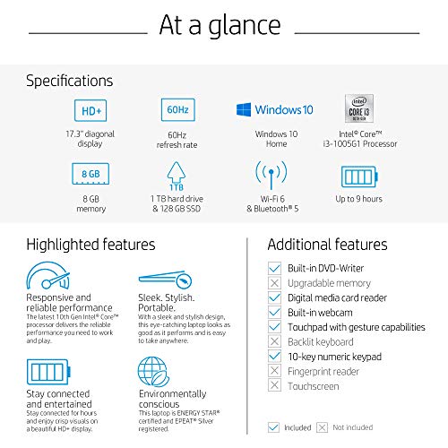 HP-Envy 17.3-Touchscreen Laptops-i7 13th Generation 14Core Intel i7-13700H| Stylus Pen| Windows11 | Backlit Keyboard| Thunderbolt4| Wi-Fi6E| Microsoft 365| Business Laptop (32GB RAM |1TB PCIe SSD)
