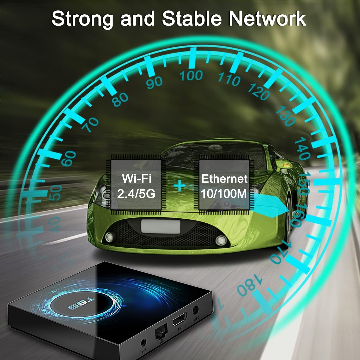 Android 10.0 TV Boxes, T95 Android Box Allwinner H616 Quad-Core with 4GB DDR 64GB ROM Streaming Media Player Support Dual WiFi 2.4GHz/5GHz, 6K 4K Output 100M LAN Enternet Bluetooth5.0 Smart TV Box Pack of 2