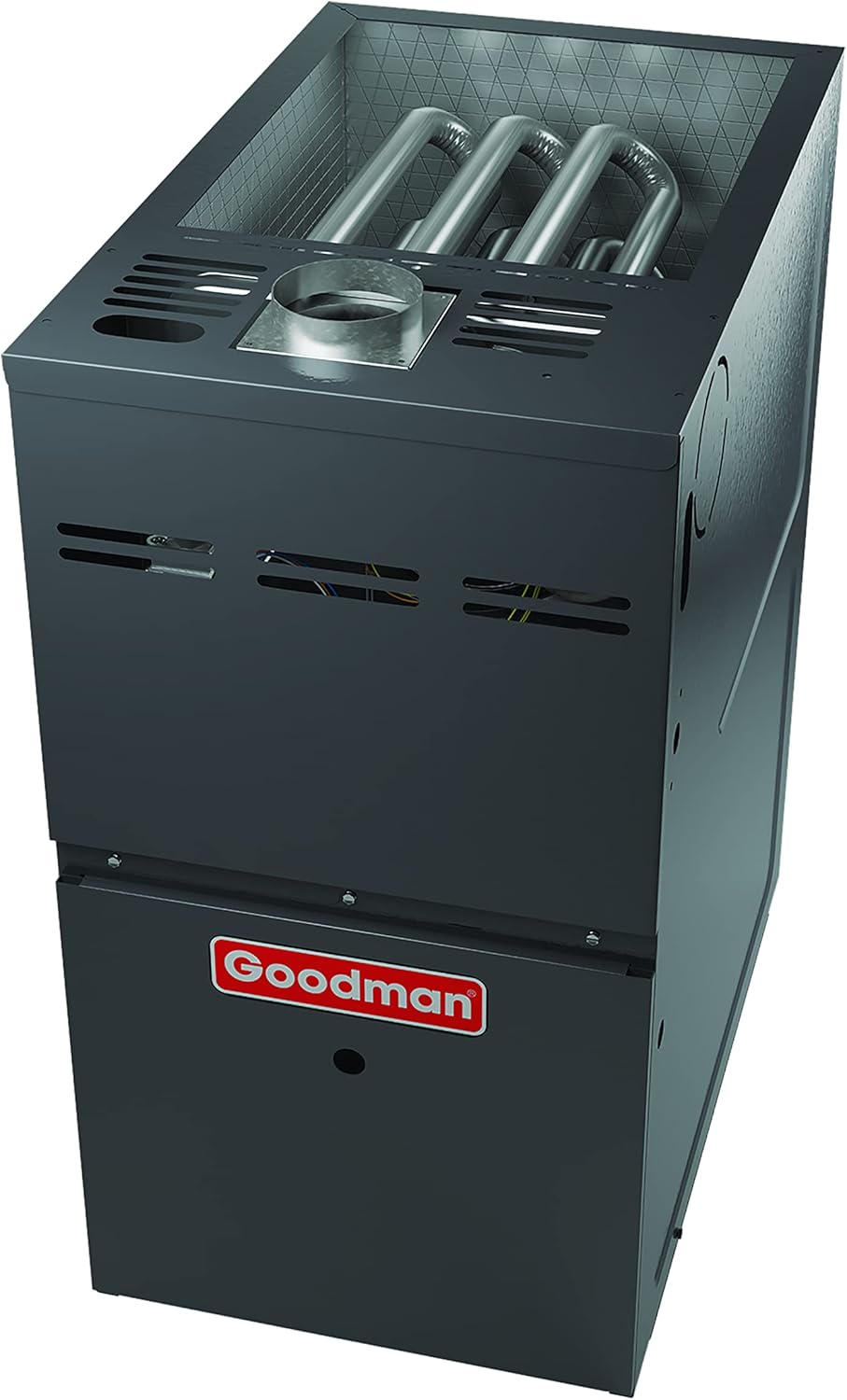 Goodman 3 Ton 14 SEER Air Conditioner with Split System, GSX140361 - Indoor Downflow Coil, CAPFA4226D6-120,000 BTU 80% Efficiency upflow, Horizontal Gas Furnace, GM9S801205DN