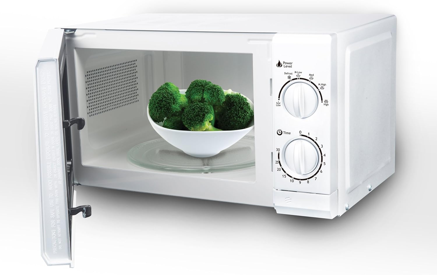 Impecca CM0674 700-Watts Countertop Microwave Oven, 120V 0.6 Cubic Feet, White