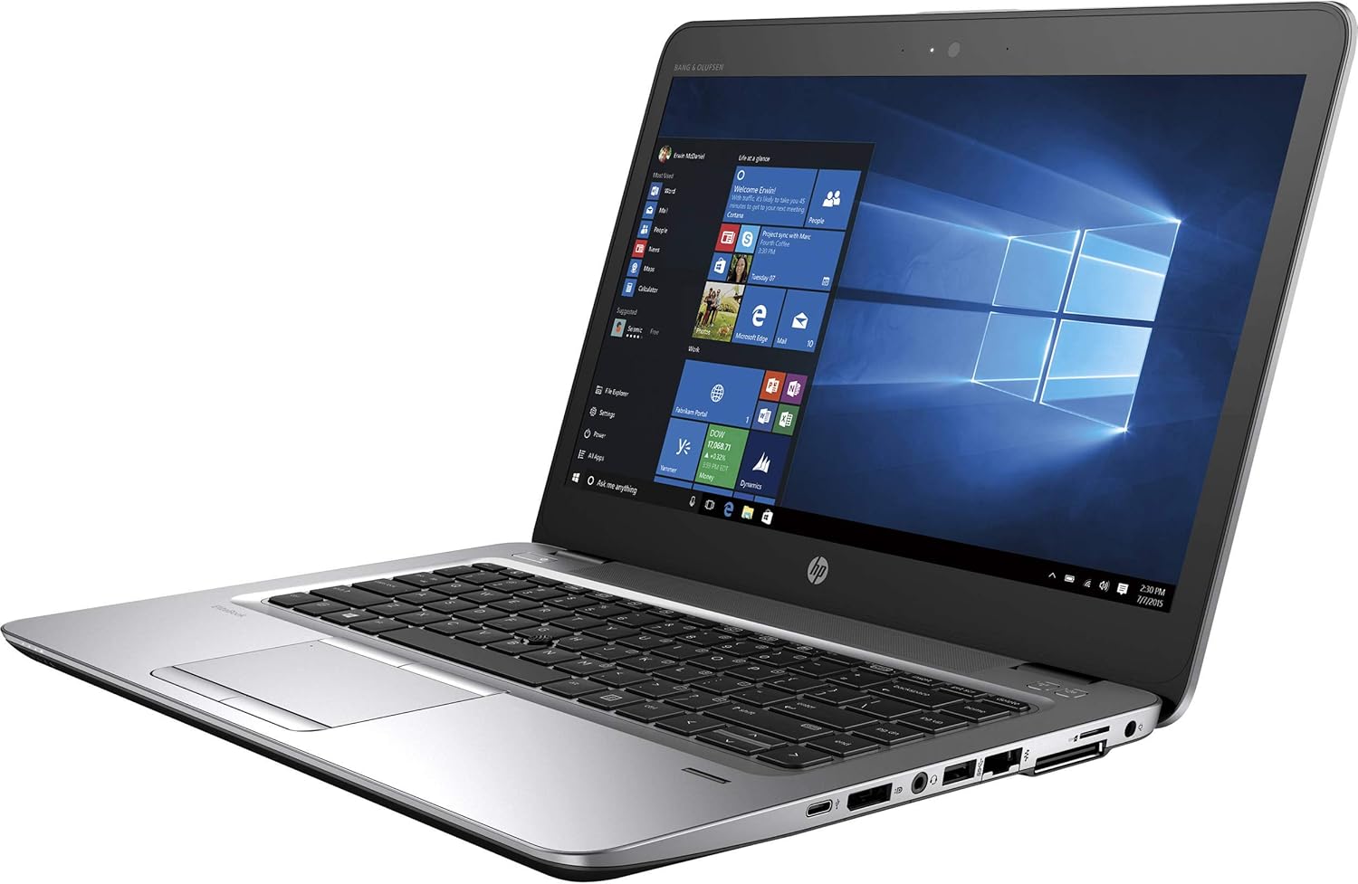 HP EliteBook 840 G4 14 HD Laptop, Core i5-7300U 2.6GHz, 16GB RAM, 512GB Solid State Drive, Windows 10 Pro 64Bit, Webcam (Renewed)
