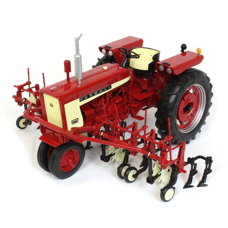 SpecCast 1/16 Scale International Harvester Farmall 504 Narrow Front Tractor w/Four Row Cultivator