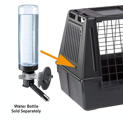 Ferplast Atlas Vehicle SUV Dog Crate, Assembled Car Dog Crate Measures 39L x 23W x 26H, Ideal for Medium to Intermediate Dog Breeds, Black