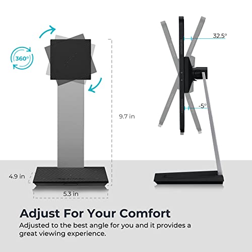 PITAKA Magnetic Wireless Charging Stand Holder Only for MagEZ Case Pro for iPad Pro/iPad mini 6 [MagEZ Charging Stand] Adjustable iPad Stand with 15W Wireless Charging Base for Smartphone