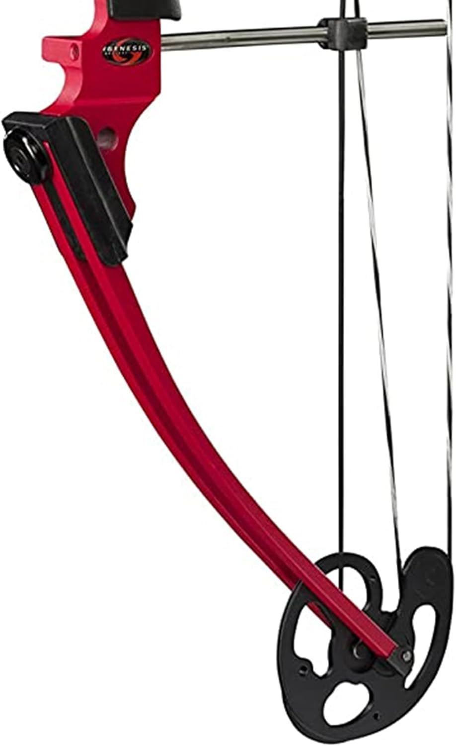 Genesis Archery Compound Bow w/Adjustable Draw Length from 15"-30" & Adjustable Draw Weight Range of 10 to 20 Pounds for Right-Handed, Red (2 Pack)