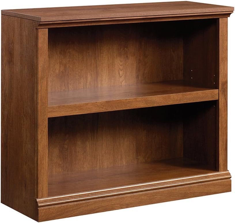 Sauder 2-Shelf Bookcase, Select Cherry finish