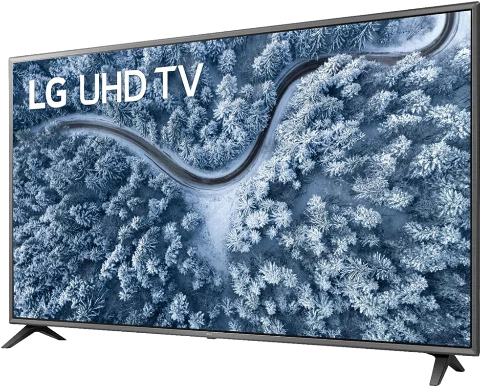 LG 75UP7070PUD 75 Inch LED 4K UHD Smart webOS TV (2021 Model) Bundle with Deco Gear Home Theatre Soundbar with Subwoofer, Wall Mount Accessory Kit, 6FT 4K HDMI 2.0 Cables and More