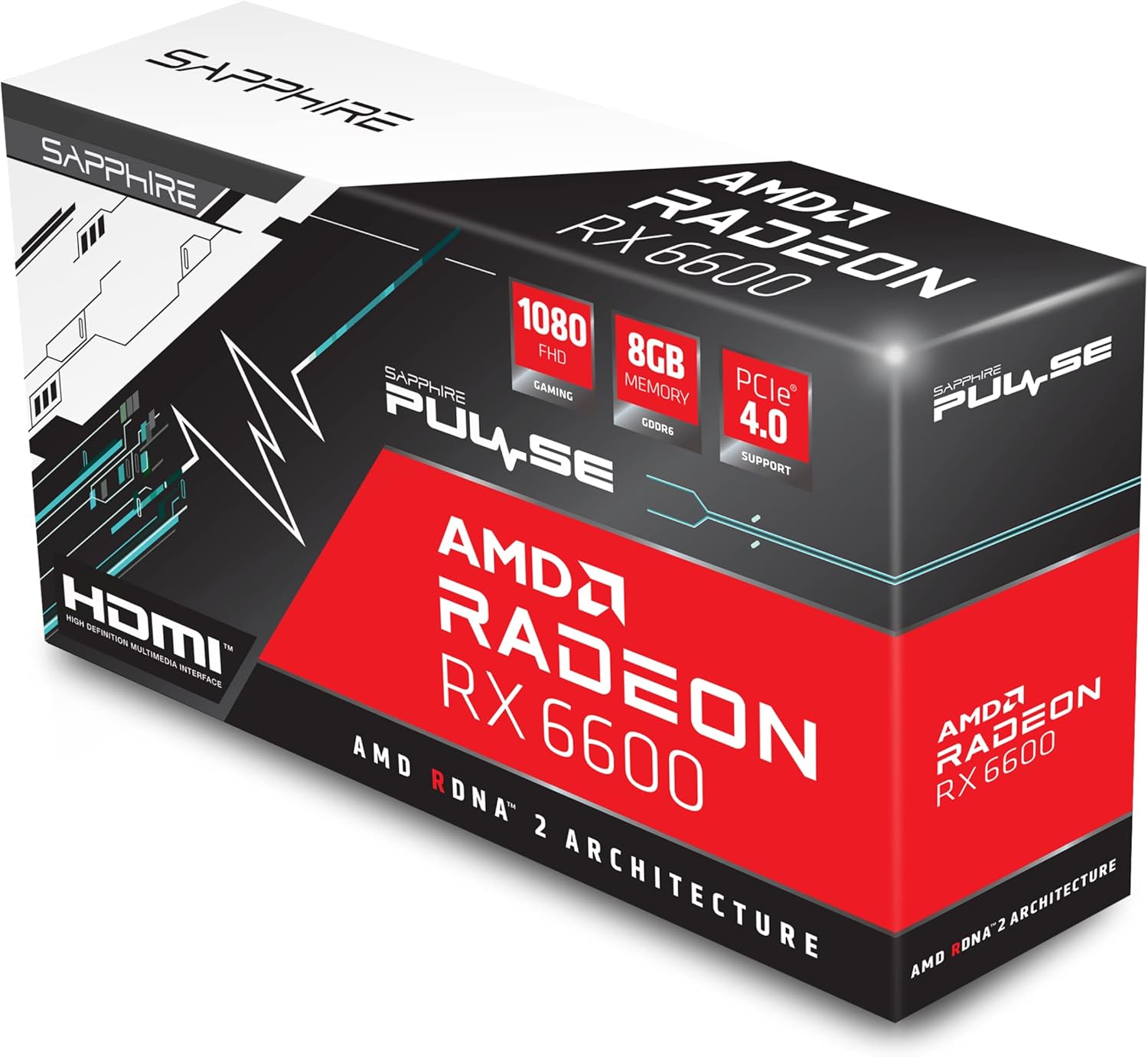 Sapphire Pulse Radeon RX 6600 AMD 8GB GDDR6 Graphics Card