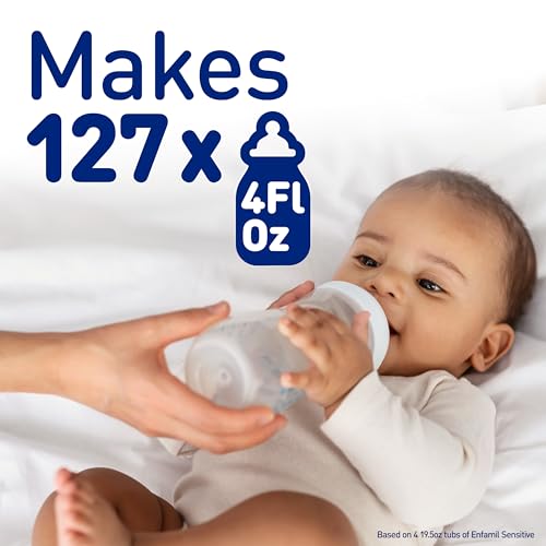 Enfamil Sensitive Baby Formula with DHA, Iron & Prebiotics to help support Brain & Immune Support. Lactose Sensitivity Infant Formula Inspired by Breast Milk, Non-GMO, Powder Refill Box, 117.6 Oz