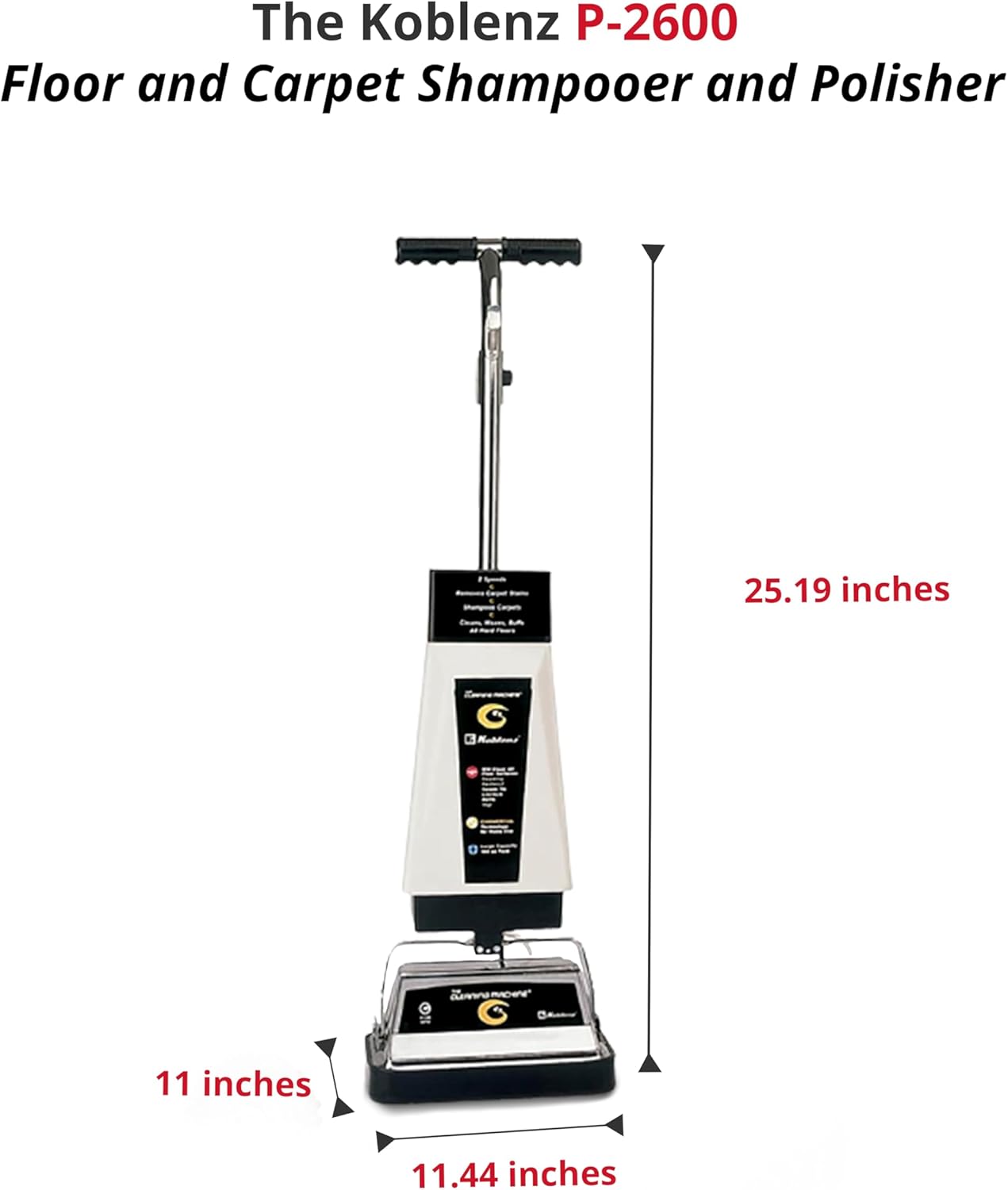 Koblenz P-2600 Commercial Floor and Carpet Shampoo/Polisher.