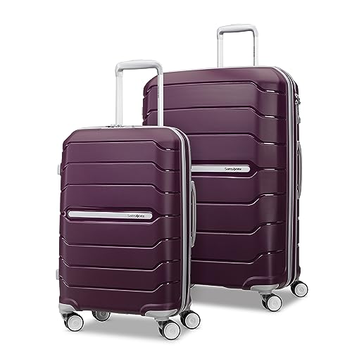 Samsonite Freeform 21-Inch Hardside Carry-On Luggage - Hardshell Carry-On Suitcase - TSA, Airline-Approved - Expandable Hard Shell, Smooth Rolling Spinner Wheels for Lightweight Travel - Navy