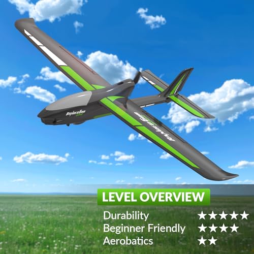 VOLANTEXRC New Version RC Plane,Remote Control Airplane for Adults,4-Channel RC Plane with Durable Foam Construction,3 Flight Modes,One-Key Stunts,Comprehensive Accessories Kit,23.6*18.1 inches,RTF