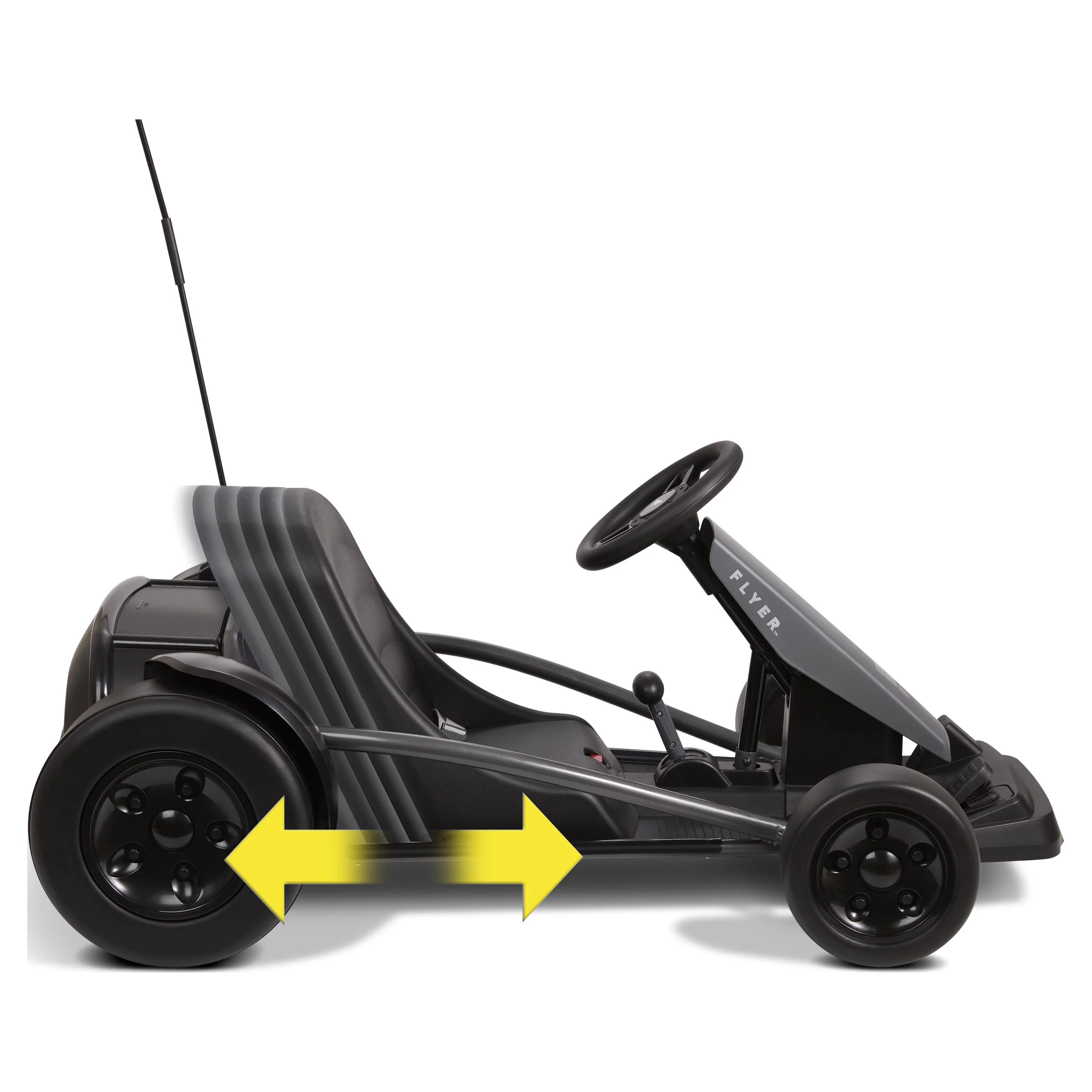 Radio Flyer, 36V Extreme Drift Go-Kart Ride-on, Battery Powered, 3 Speeds up to 11MPH, Unisex Design