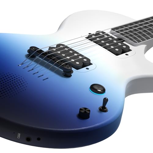 Enya Electric Guitar Inspire 39" Smart Electric Carbon Fiber Guitarra with 15W Wireless Speaker, 20 Distinct Tones, Onboard Presets, Charging Cable, Adjusting Wrench, and Gig Bag