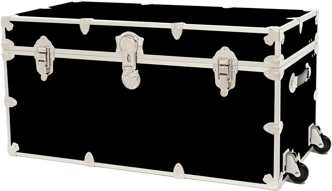 Rhino Trunk & Case Dorm Armor Trunk with Removable Wheels, College, Home & Office Storage 35x17x17 (Royal Blue)