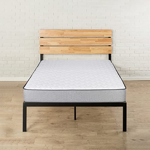 7-Inch Medium Firm Double sided Tight top Foam Rolled Vinyl Mattress, Twin, Blue