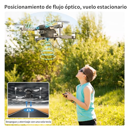 F205 Drone with 2.4" Screen, Brushless Motor FPV Drone with Camera for Adult, Auto-Hover, Gesture Control, 8GB SD Card with Card Reader, One-Key Start for Beginner