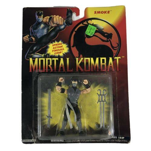 Hasbro Mortal Kombat Fighter Smoke 3.75x22 Action Figure Vintage 1994