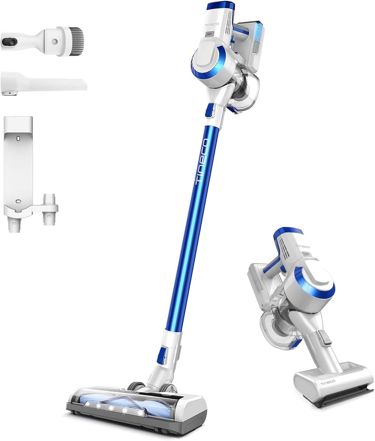 Tineco A10 Hero Cordless Stick/Handheld Vacuum Cleaner with Wall Mount, Super Lightweight with Powerful Suction for Carpet, Hard Floor & Pet - Space Blue