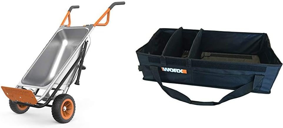 WORX WG050 Aerocart 8-in-1 Yard Cart / Wheelbarrow / Dolly
