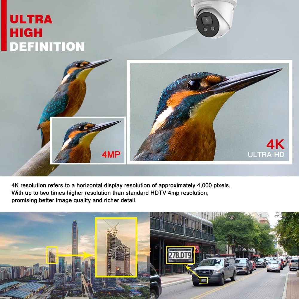 DS-7608NI-K2/8P 8CH 4K 8-Channel POE NVR Network Video Recorder Compatible with HIK IP Camera(No HDD)