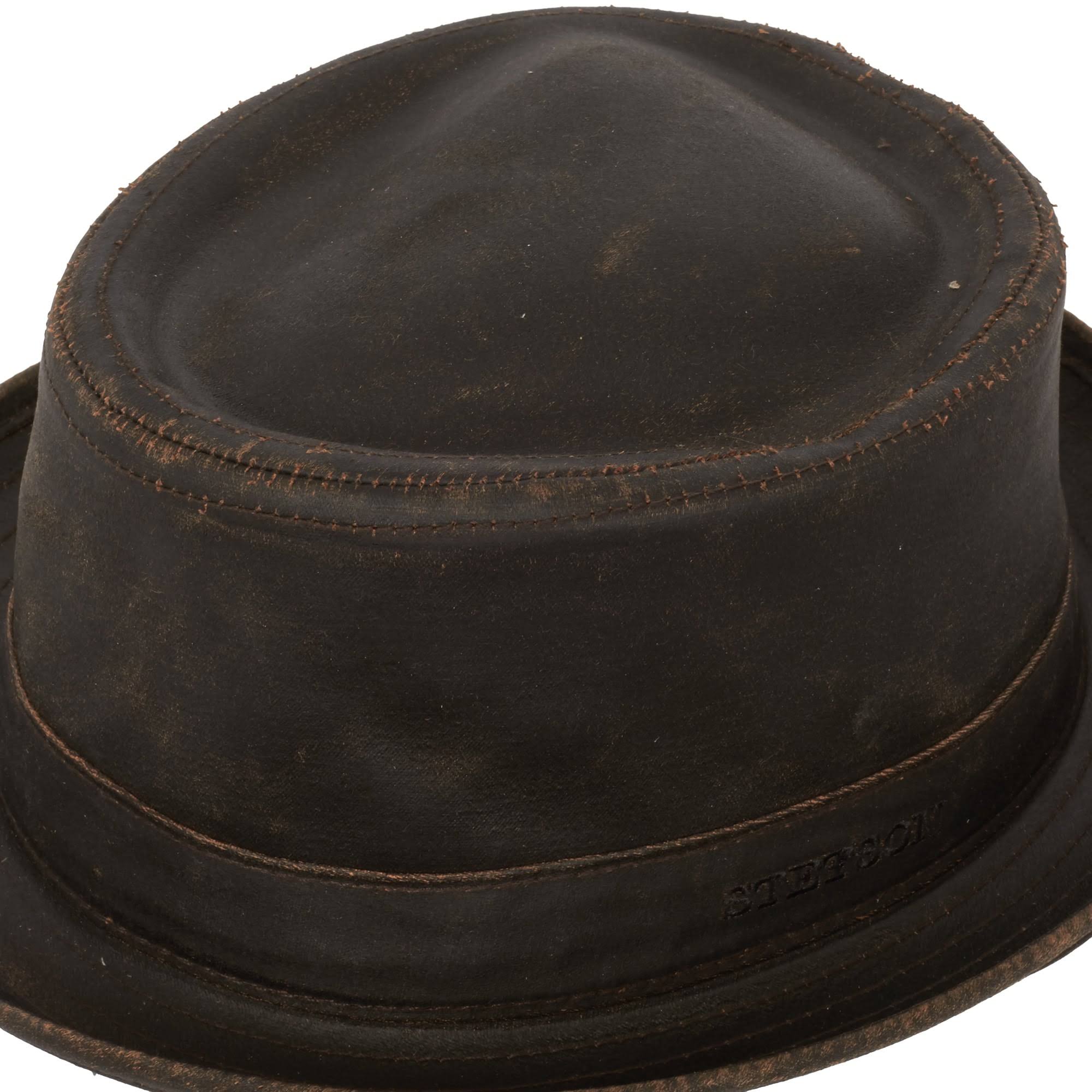 Stetson - Odenton Pork Pie Hat - Brown - XL