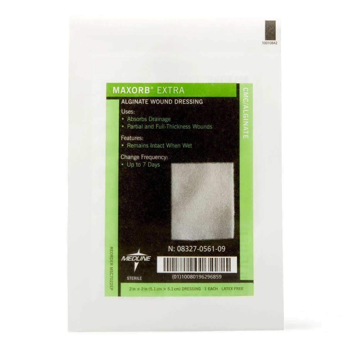 Maxorb Extra CMC / Alginate Dressings, 4x22 x 8x22 (Case of 50)