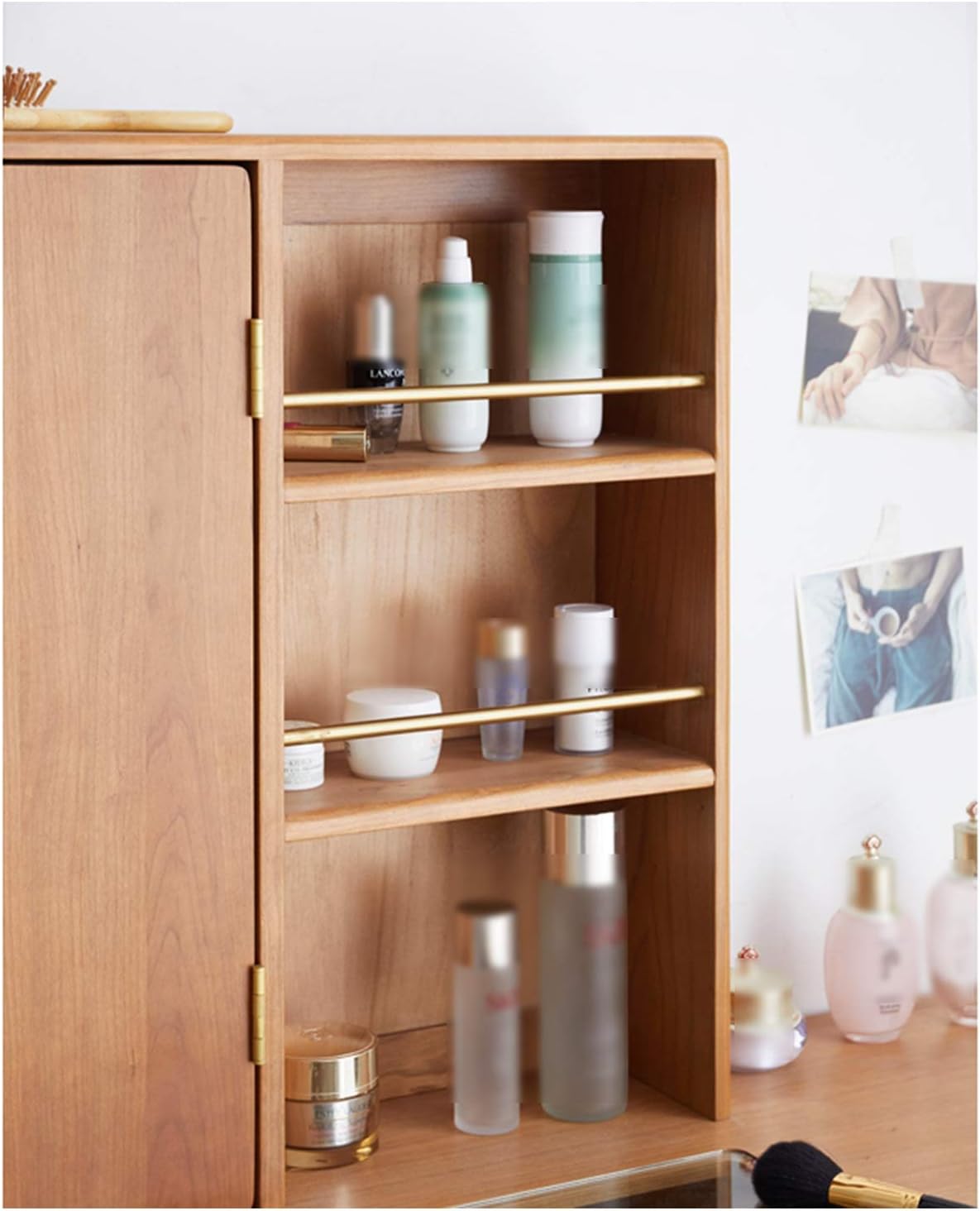 Vanity Table Vanity Table Set Dressing Table,Wood Dressing Table with Chair and Mirror, Bedroom Furniture, Drawers Makeup Desk
