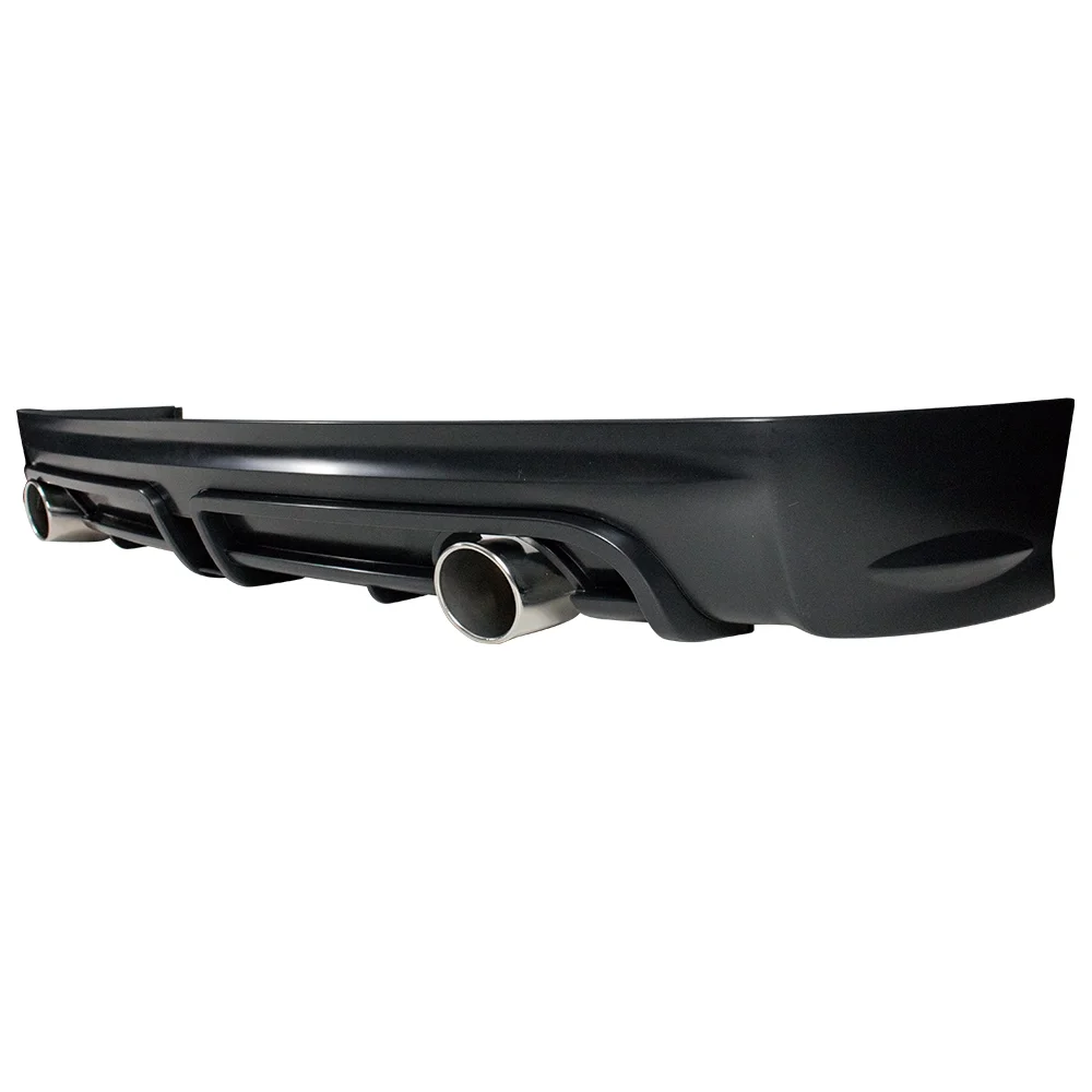 Ikon Motorsports Compatible with 06-11 Civic 4Dr MG RR Style Rear Diffuser Twin Outlet W/Red 3rd Brake Light
