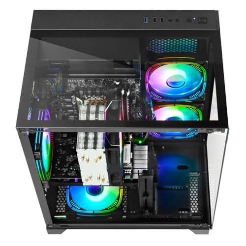 LXZ Gaming PC Desktop - Ryzen 5 5500 | GeForce RTX 3050 6GB | 16GB DDR4 | 1TB NVME SSD | DP/HDMI/DVI, Prebuilt Tower Computer for Gaming, Home and Office (White)