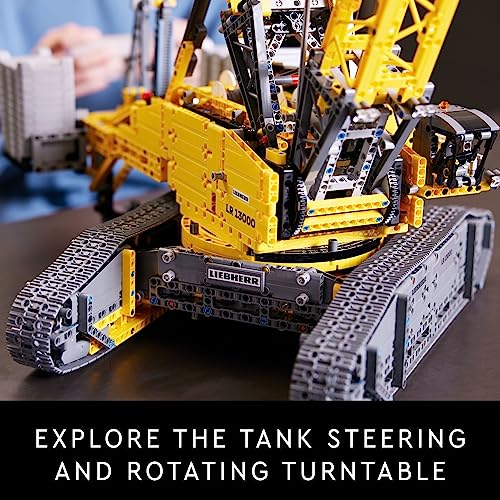 LEGO Technic Liebherr Crawler Crane LR 13000 42146 Advanced Building Kit for Adults, Build and Display a Rewarding Project, Model Crane with Incredible Details Including Winch System and Luffing Jib