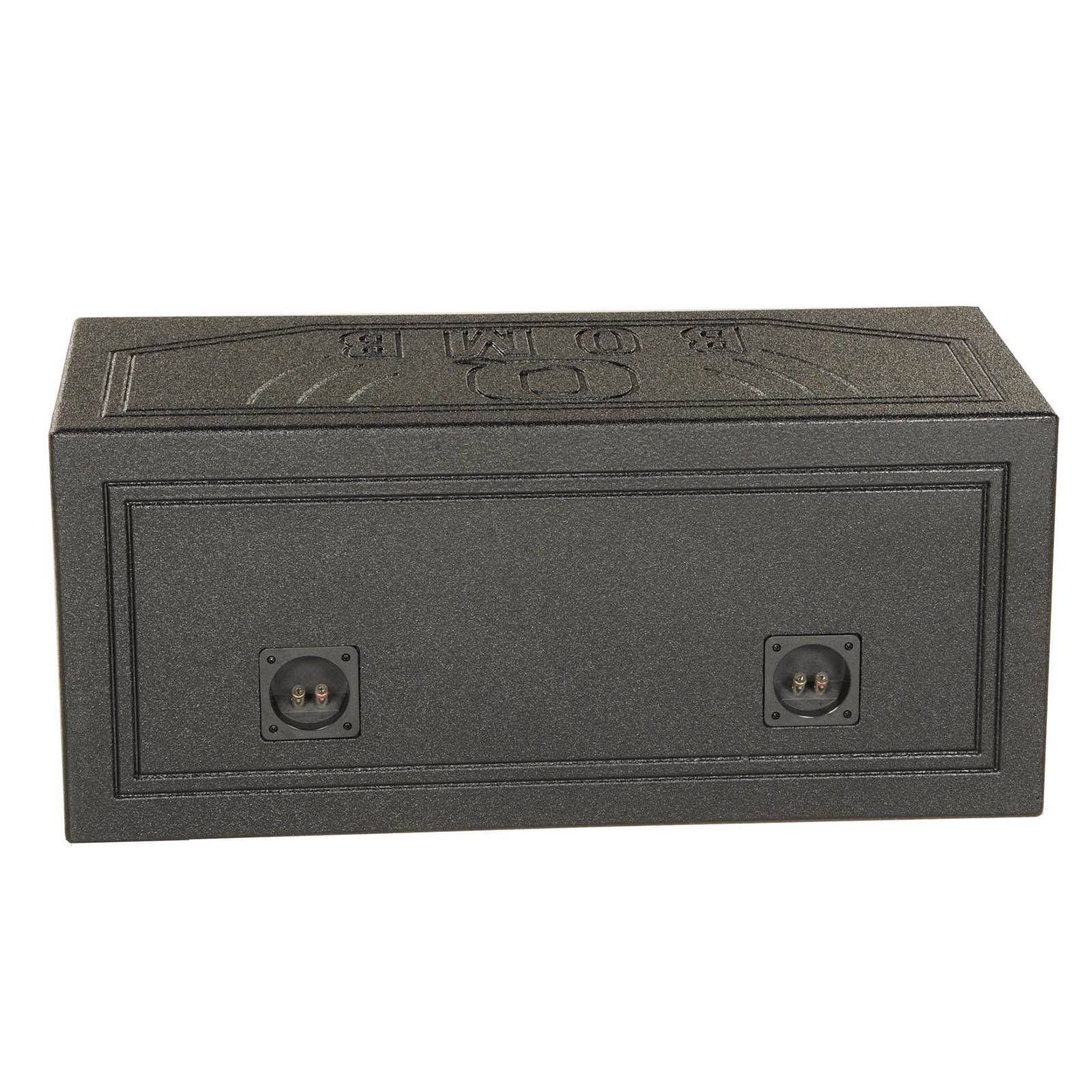 Qpower Qbomb10v 10 in Qbomb Dual Woofer Box Ported