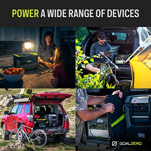Goal Zero Yeti Portable Power Station - Yeti 1000X w/ 983 Watt Hours Battery Capacity, USB Ports & AC Inverter - Rechargeable Solar Generator for Camping, Travel, Outdoor Events, Off-Grid & Home Use