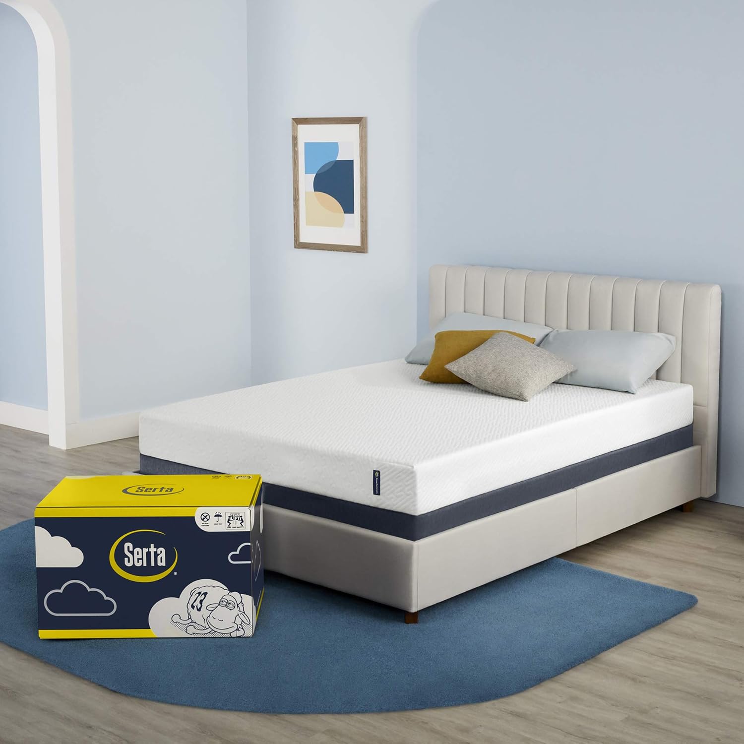 Serta 10" Cooling Gel Memory Foam Twin Mattress & 7" Cooling Gel Memory Foam Twin Mattress Bundle