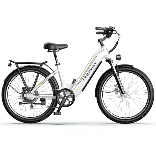 1000 Peak Electric Bike for Adults,up 80 Miles Removable Battery Ebike, 26" Electric E Bike with 7-Speed,Adult Electric Bicycles for Commute Beach Snow Womens All Terrain