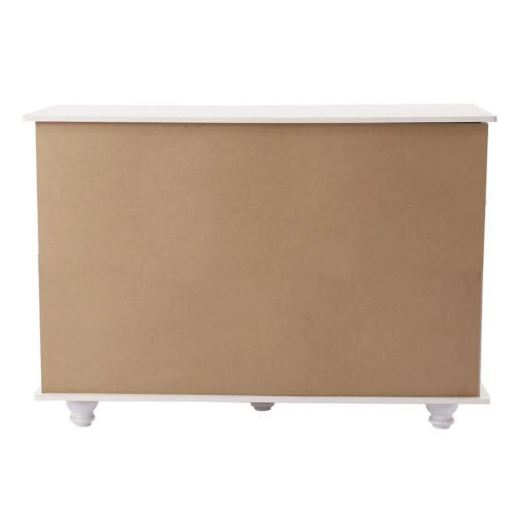 White Kitchen Storage Cabinet Wooden 3 Drawers 2 Door Cupboard Free Standing