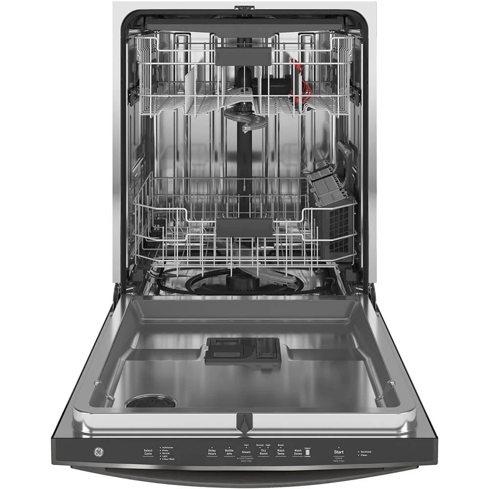 GE GDT665SFNDS 46 dBA Black Slate Top Control Built-In Dishwasher