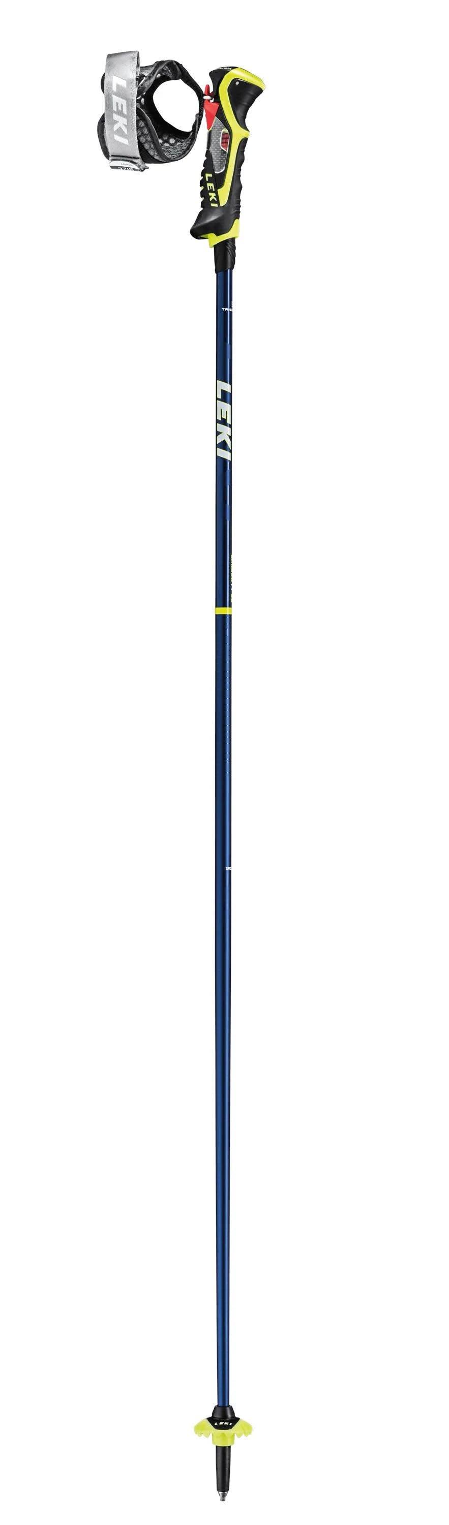Leki Carbon 14 3D Ski Poles Blue/Yellow 125cm