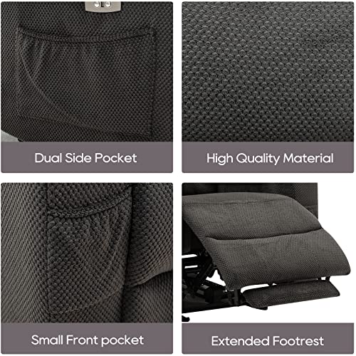 Recliner Sofa Set for Living Room, 2 Pieces Recliner Furniture Sofa Set, Power Reclining Sofa and Recliner, Reclining Living Room Set, Wall Hugger Reclining Sofa for Living Room