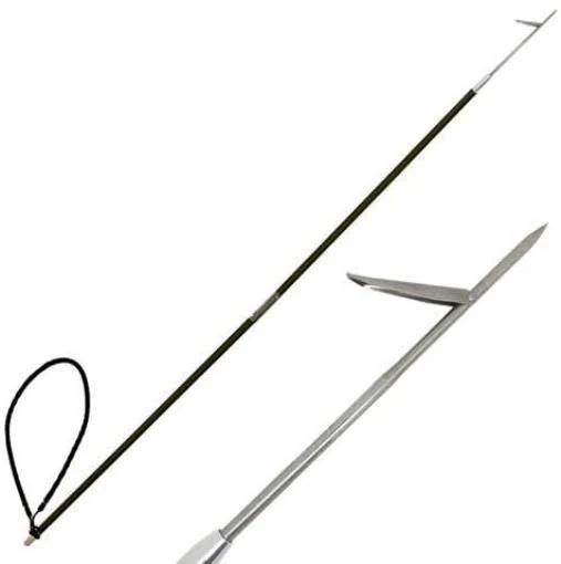 Carbon Fiber 7& Travel Spearfishing 2 Pole Spear Single Flopper Hawaiian Sling