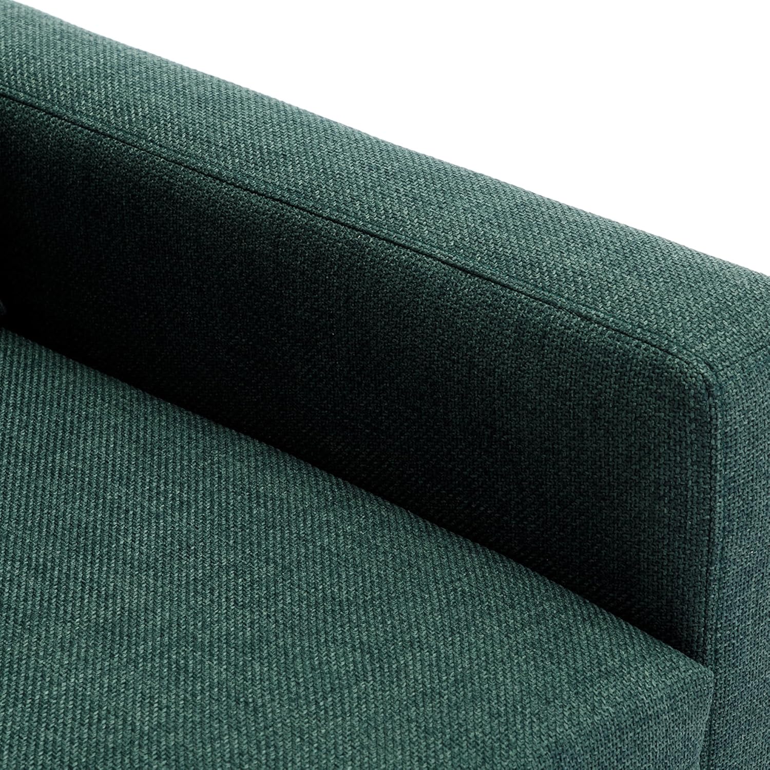 Modular Combo Oversized Sectional Sofa Couch, Modern Wide Arm Loveseat with Ottoman, Comfy Deep 2 Seat for Living Room, Bedroom, Apartment, B-Green