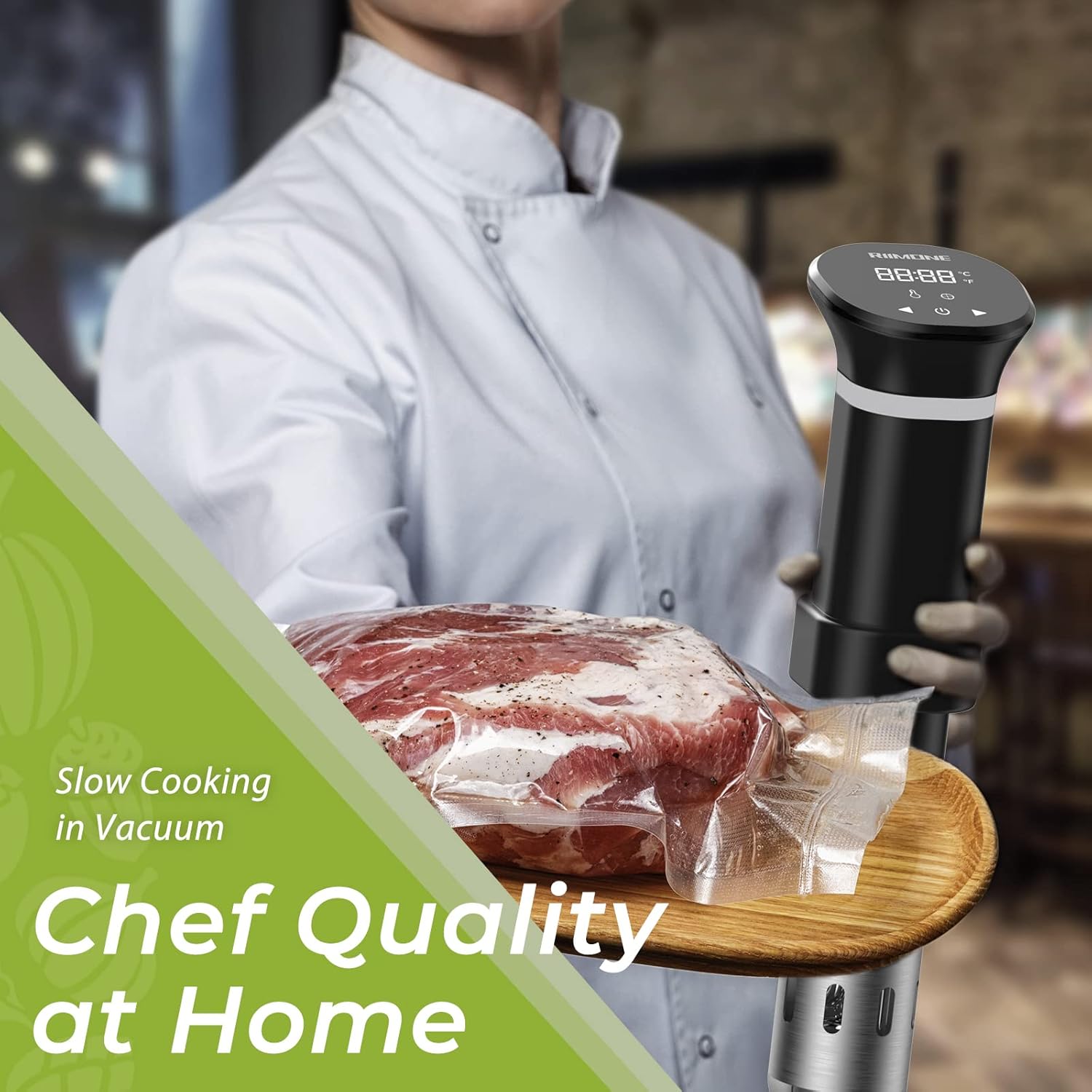RIIMONE Sous-Vide Precision Cooker Machine, Sous Vide Water Immersion Circulator for Home Precise Cooking