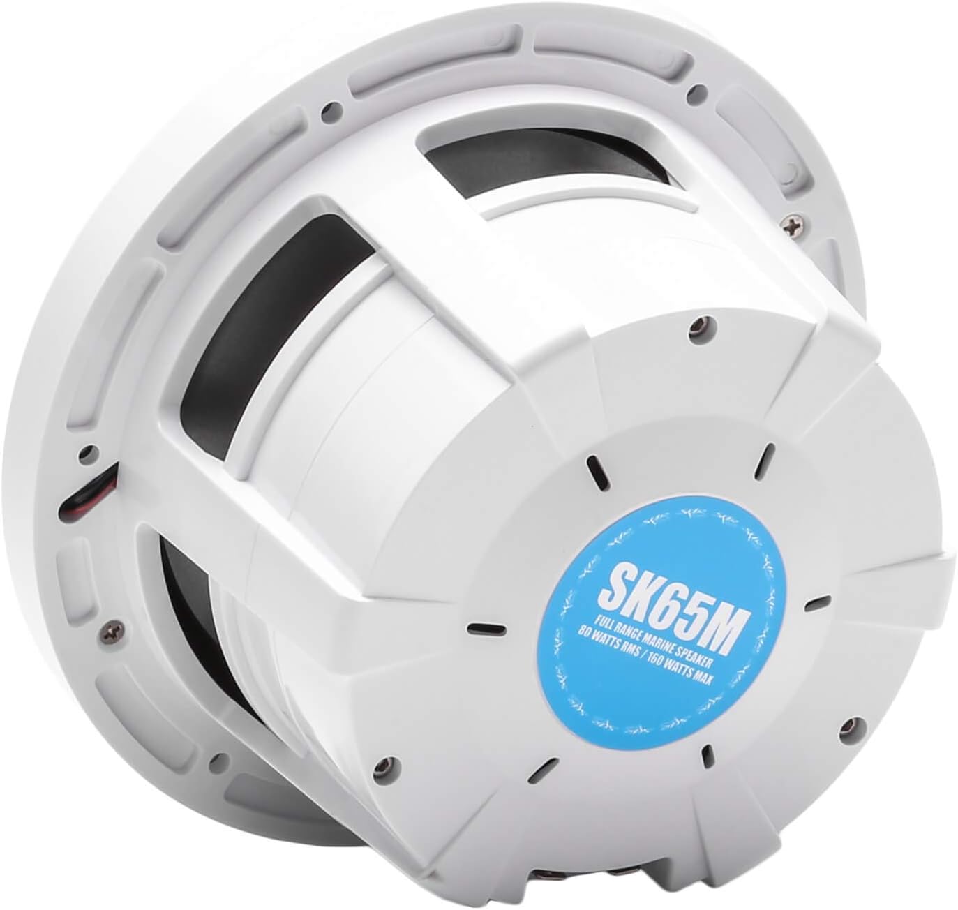 Skar Audio SK65M 6.5" 2-Way Marine Full Range 320 Watt Coaxial Speakers, Pair (White)