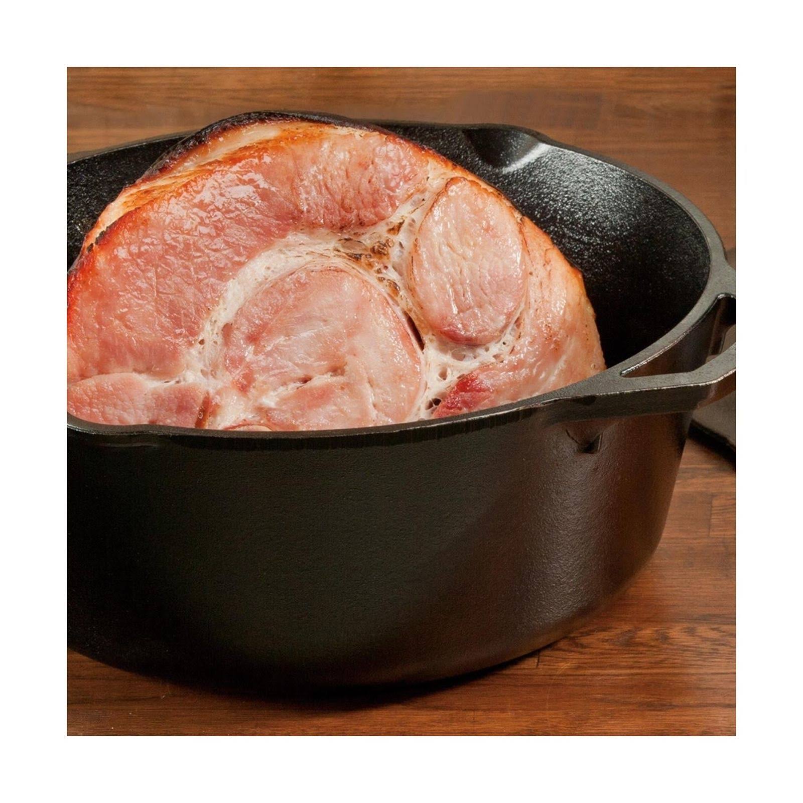 Lodge L8DOL3 Cast Iron Dutch Oven with Dual Handles Pre-Seasoned 5-Quart