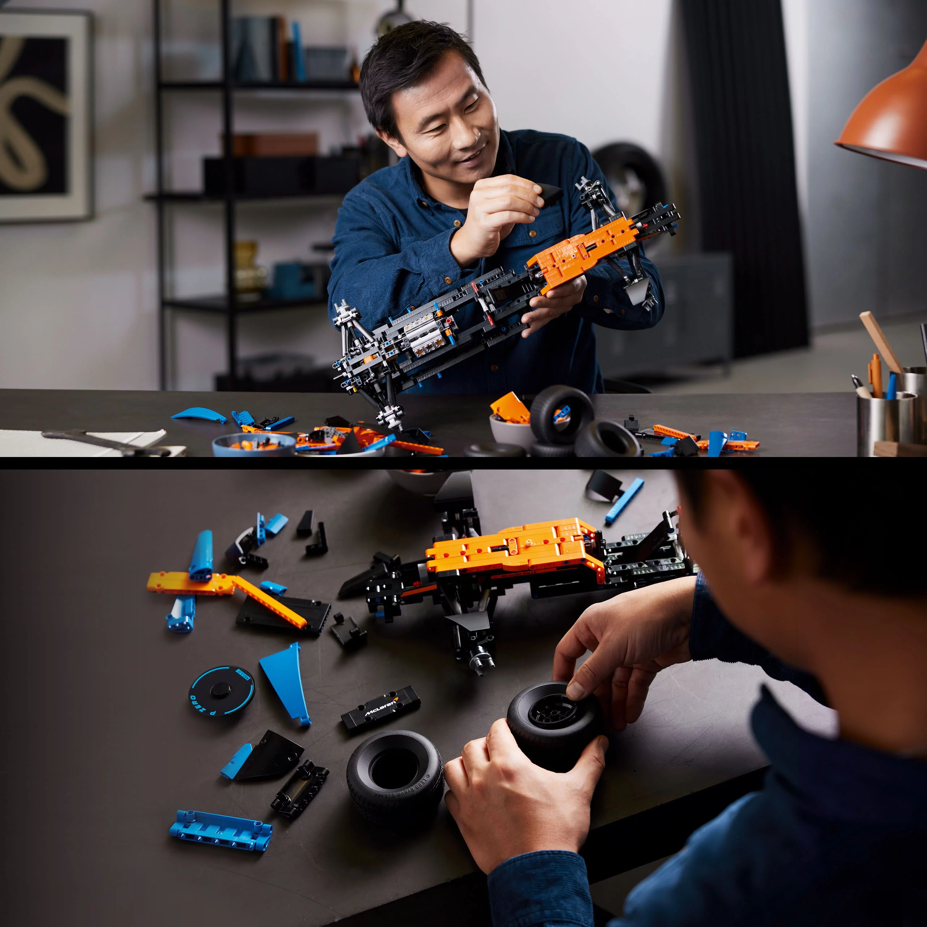 LEGO 42141 Technic McLaren Formula 1 2022 Replica Race Car Model Building Kit, F1 Motor Sport Set Birthday Gift Idea for Adults, Men, Women, Him, Her, Husband, Collectible Home Decor