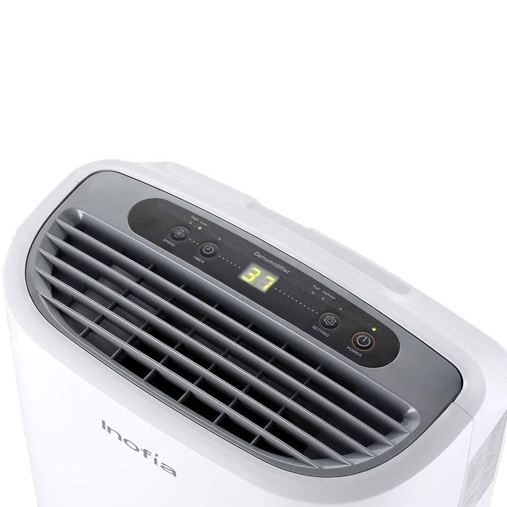 Inofia 30 Pints Dehumidifier Mid-Size Portable for Basements and Large