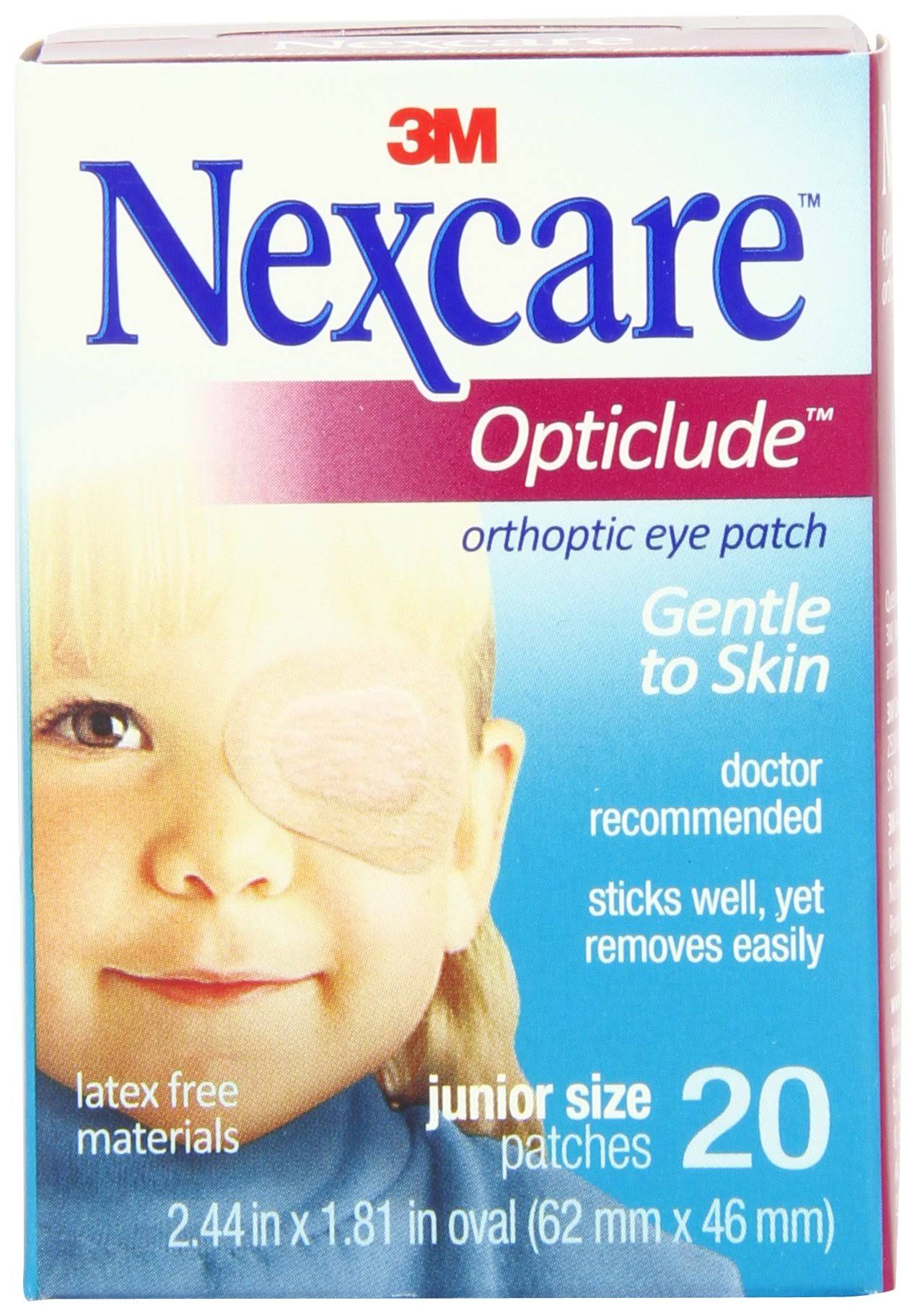 3M Nexcare Opticlude Orthoptic Eye Patches, Junior - 20 count