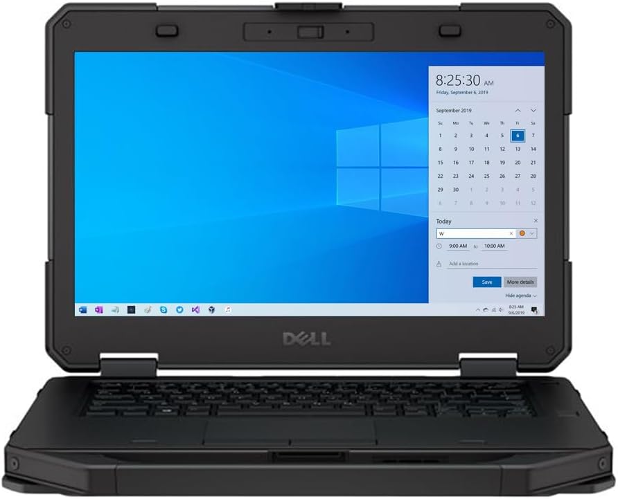 Dell Latitude 5404 Rugged Laptop, 14in Workstation Laptop, Core i5-4310U X2 2GHz 16GB RAM, 256GB SSD, Windows 10 Pro, Black (Renewed)