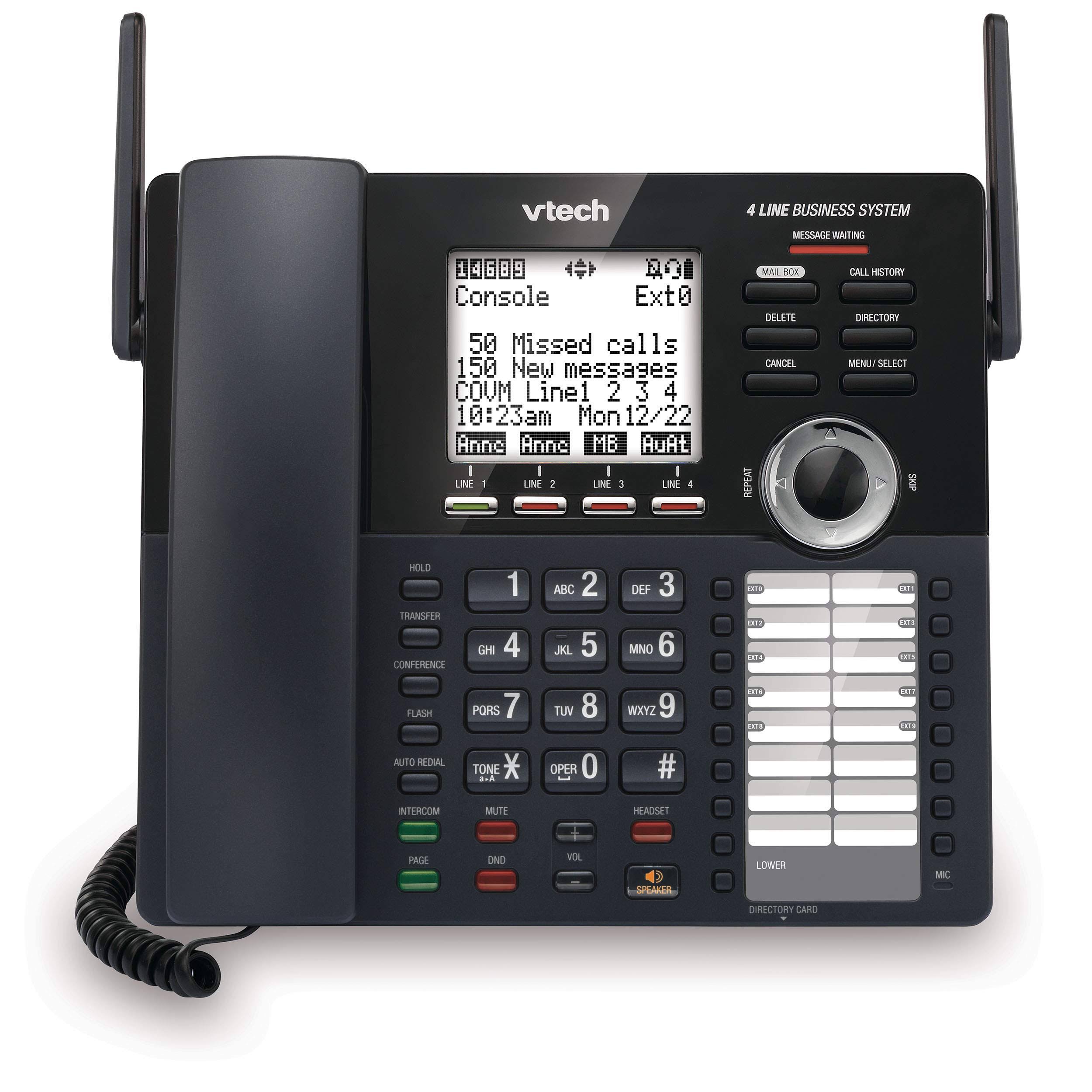 Vtech Am18447 Main Console 4-Line Expandable Small Business Office Phone System
