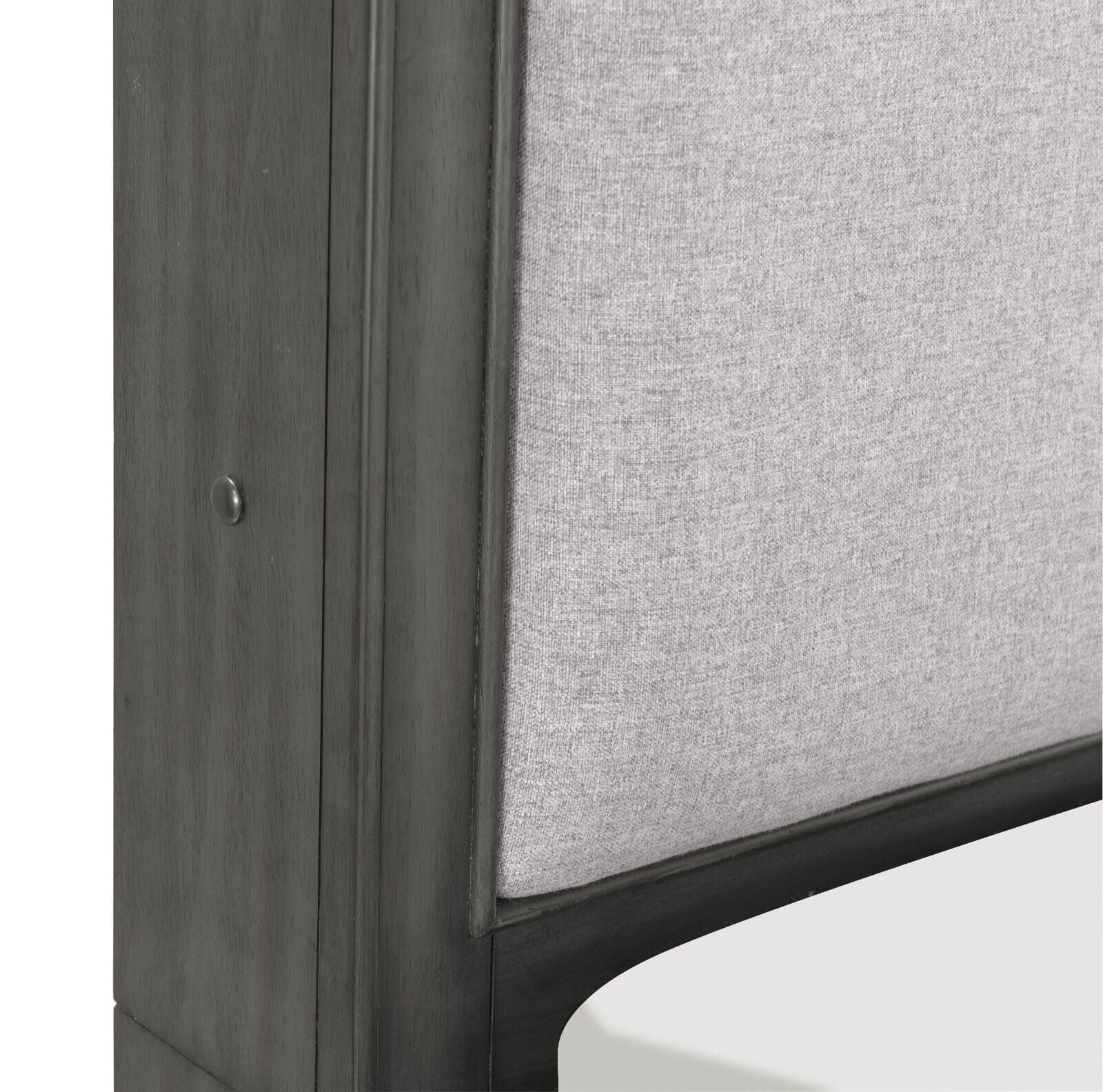 Transitional Style Platform Bed Queen Size w Footboard Storage USB Port Bookshelves LED Light Headboard Modern Furniture